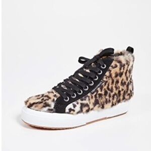 SUPERGA x Jocelyn 2795 Faux Fur High Tops Size 39/8